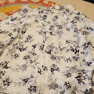 Who What Wear Black Floral Skirt